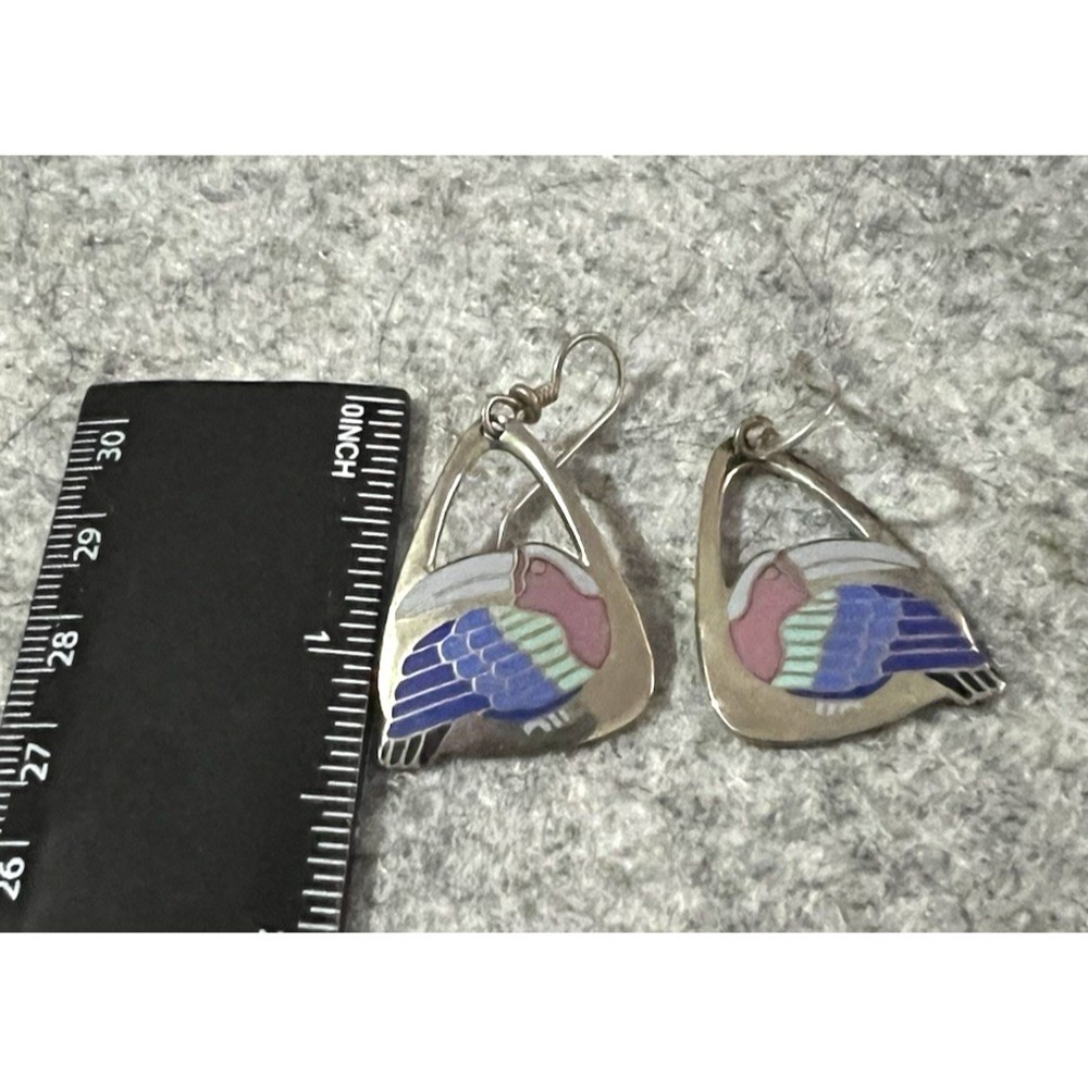 Laurel Burch TOUCAN  EARRINGS Pierced Dangle BIRD